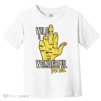West Virginia Map Wv Middle Finger Funny Wv Souvenir Graphic Toddler T-Shirt