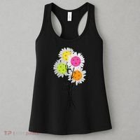 Womens Valentine's Mother's Day Pickleball Flower Bouquet Pretty Women's Tank Top thumb 3