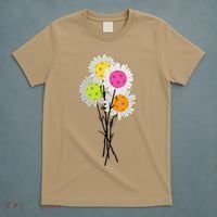 Womens Valentine's Mother's Day Pickleball Flower Bouquet Pretty T-Shirt thumb 5