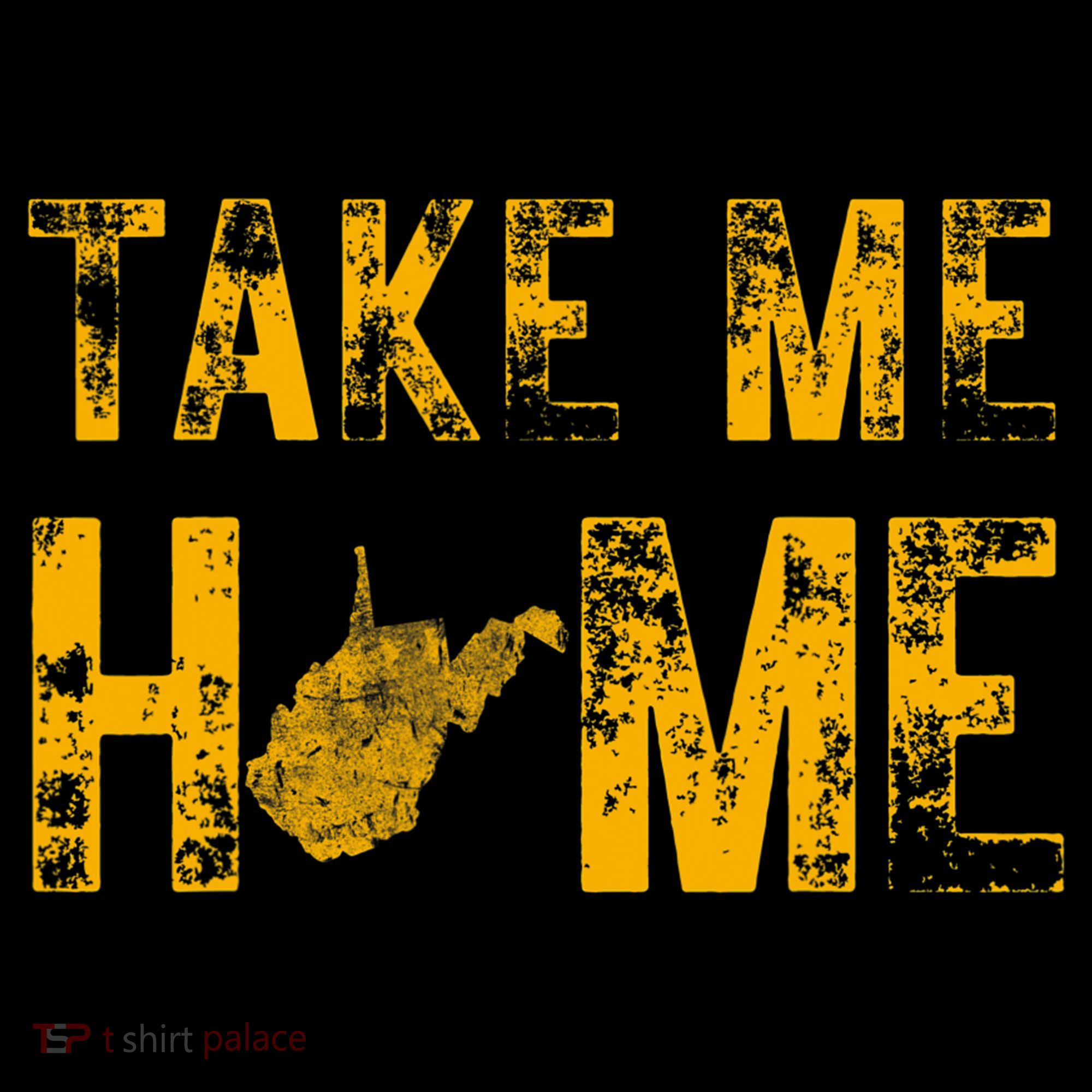 West Virginia Map Home WV Vintage T-Shirt