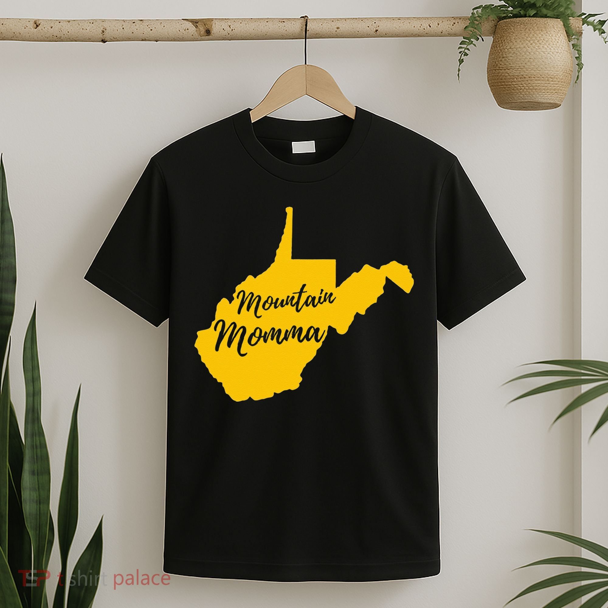 West Virginia Mountain Momma State Map Home T-Shirt