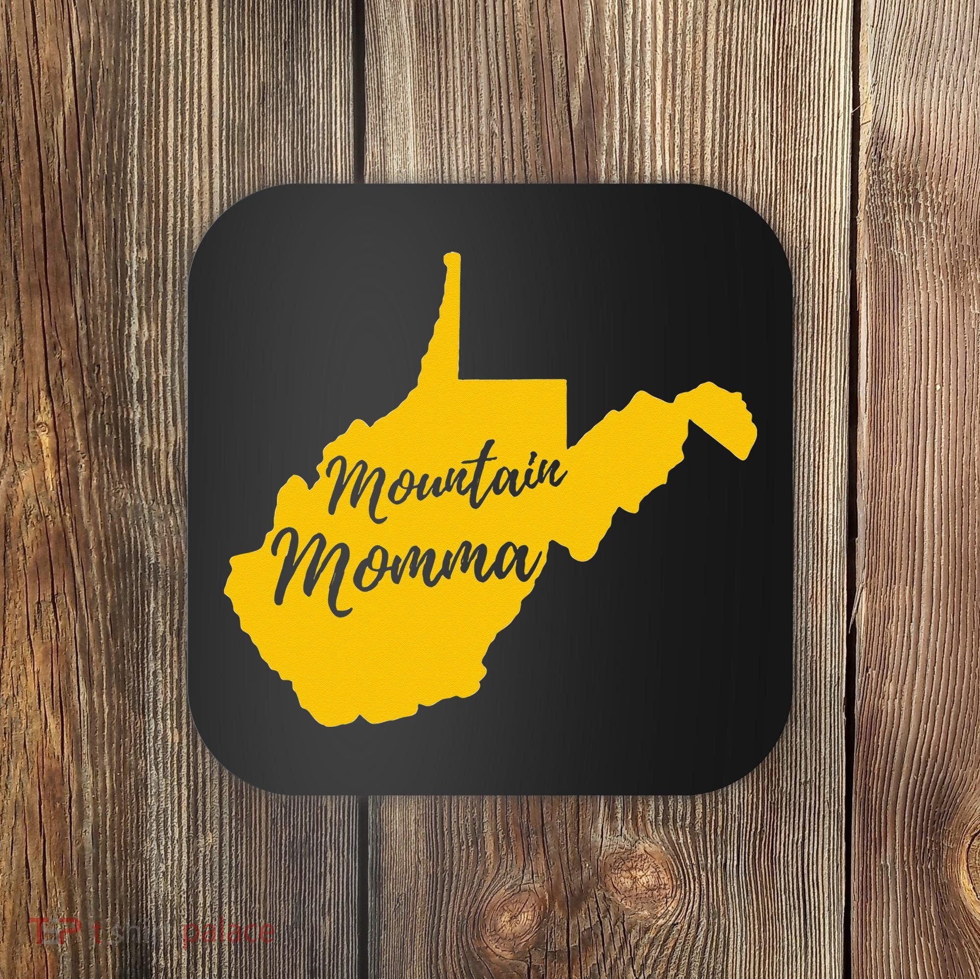 West Virginia Mountain Momma State Map Home Coaster
