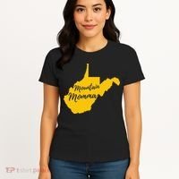 West Virginia Mountain Momma State Map Home Women's T-Shirt thumb 4