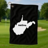 West Virginia Native Golf Towel thumb 1