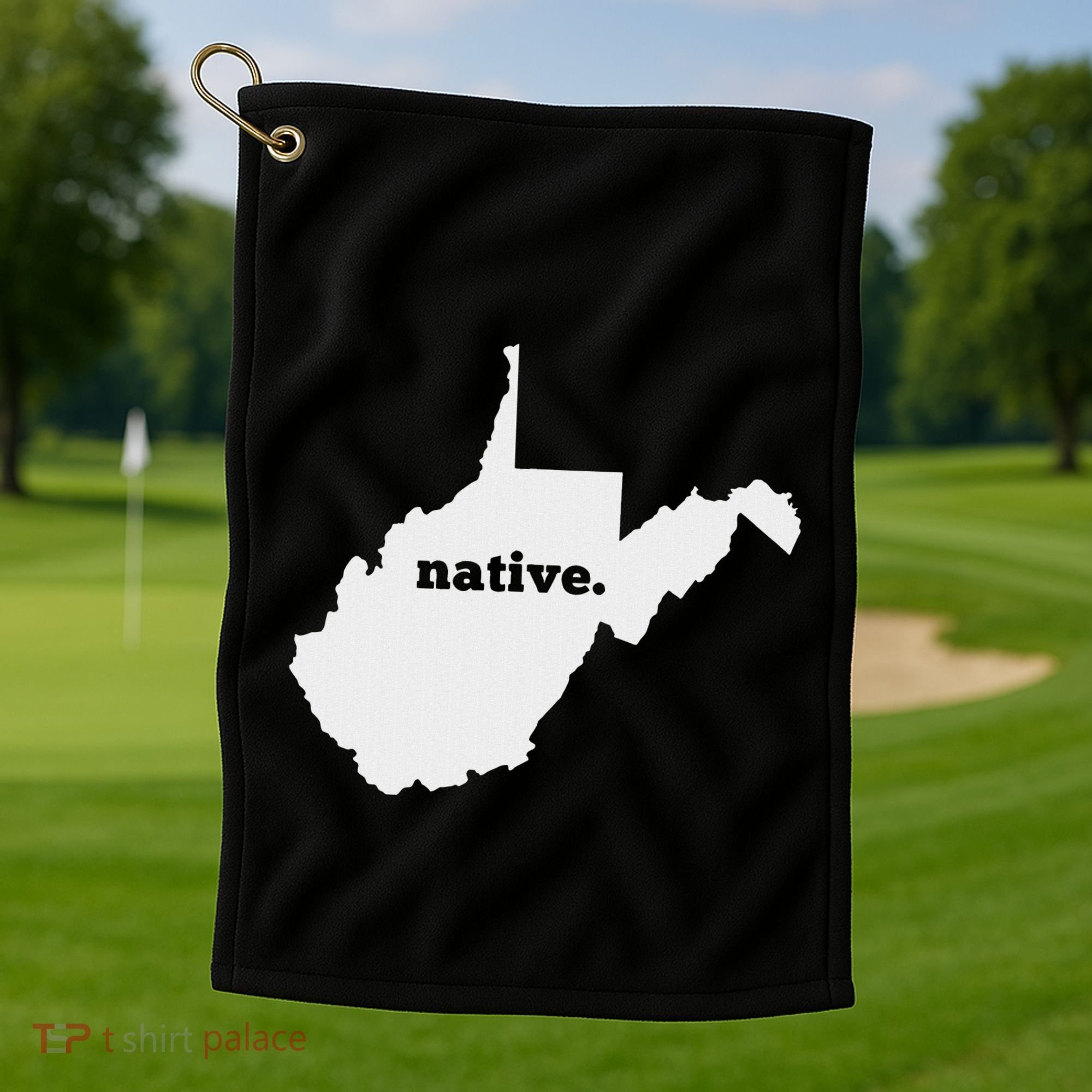 West Virginia Native Golf Towel
