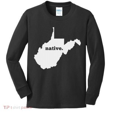 West Virginia Native Kids Long Sleeve Shirt