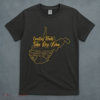 West Virginia Pride Wv Home Country Roads Footprint T-Shirt thumb 4