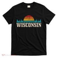 Wisconsin Vintage Pride Nature Outdoor Hiking Camping T-Shirt thumb 0