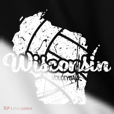 Wisconsin Volleyball Retro Script Vintage Distressed Toddler Fine Jersey T-Shirt