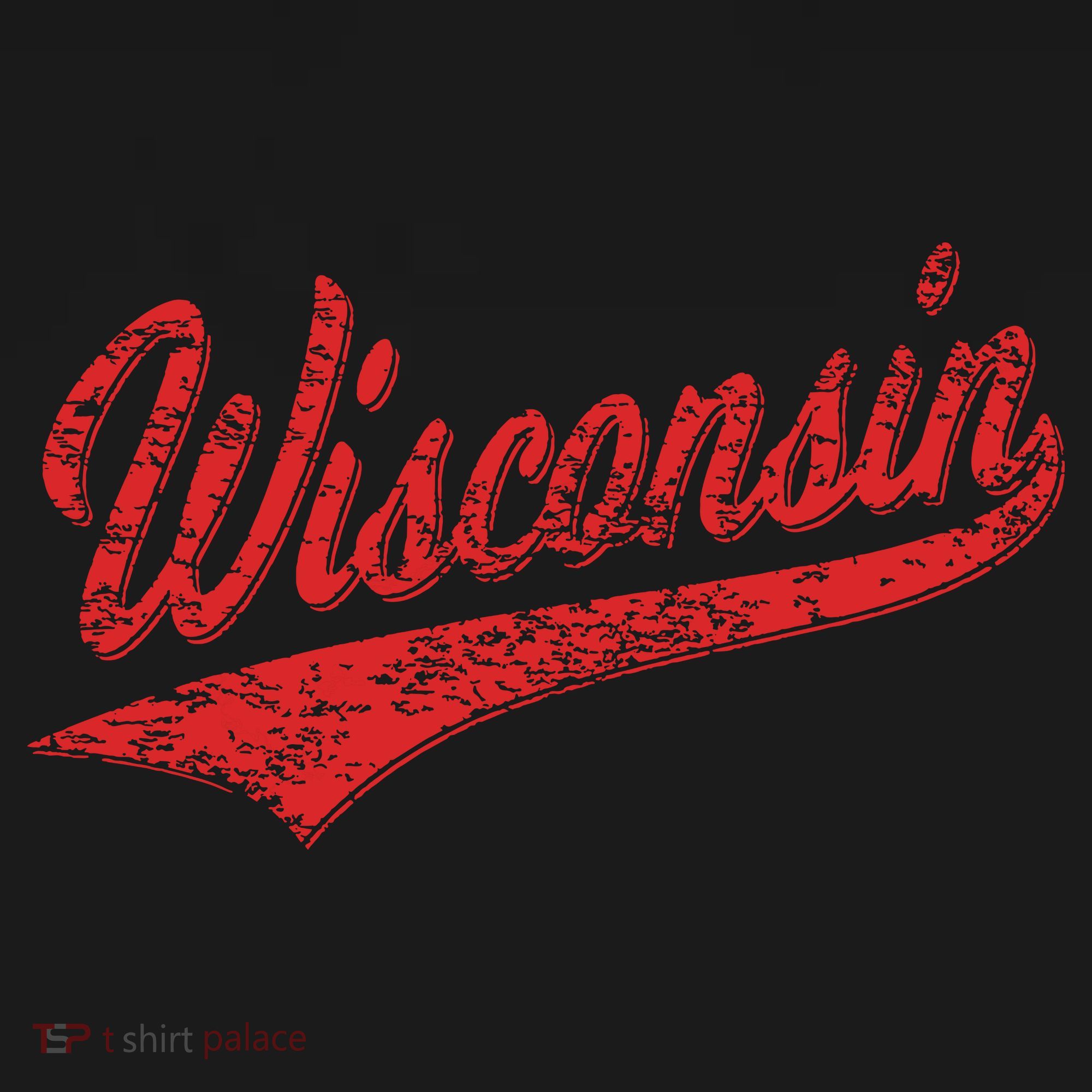 Wisconsin Varsity Script Classic Sports Jersey State Flag Tote Bag
