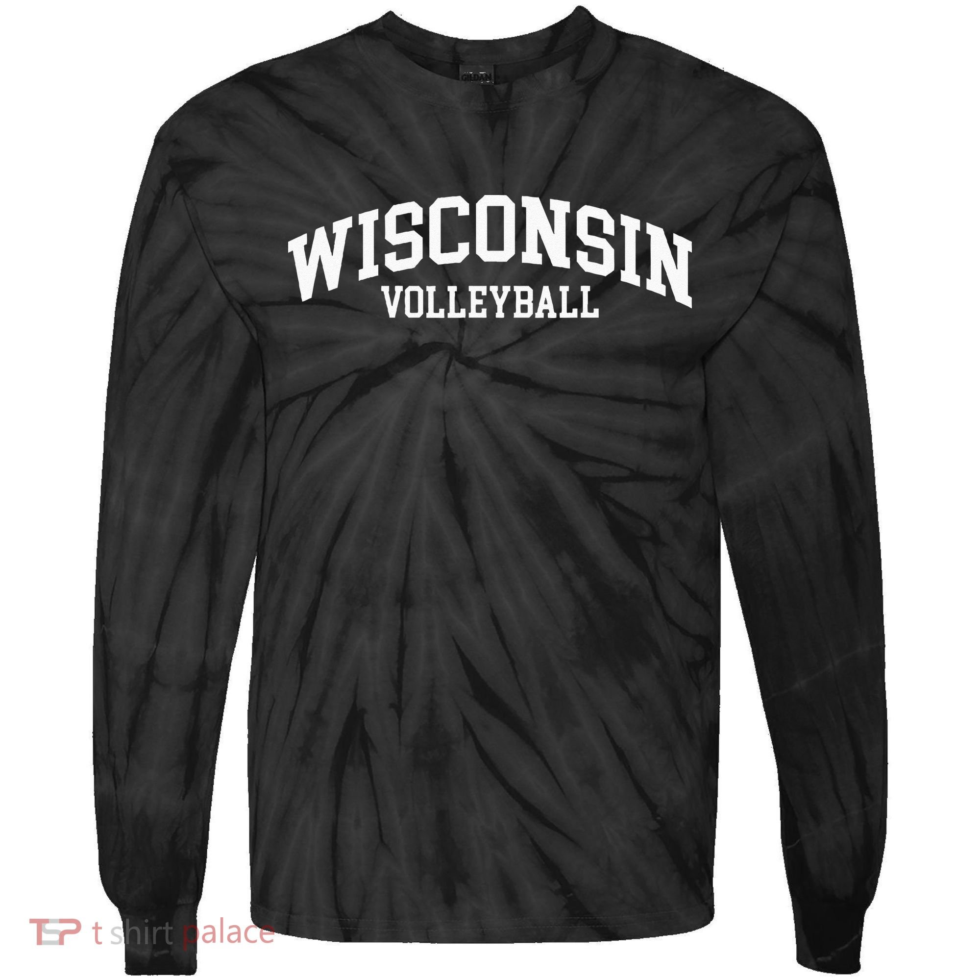Wisconsin Volleyball Tie-Dye Long Sleeve Shirt