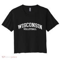 Wisconsin Volleyball Women's Crop Top Tee thumb 0