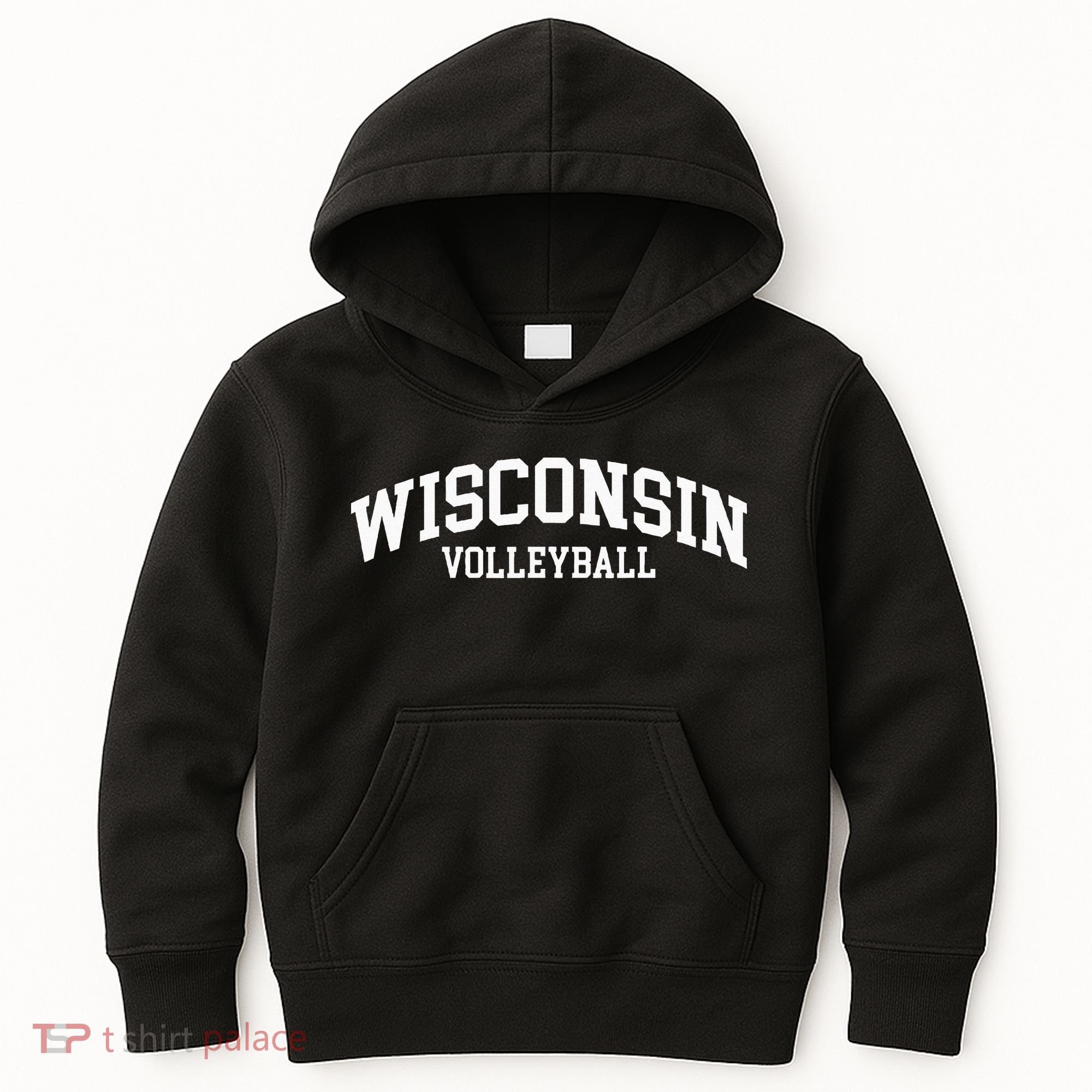 Wisconsin Volleyball Kids Hoodie