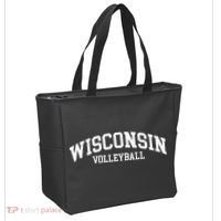 Wisconsin Volleyball Tote Bag thumb 2