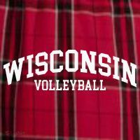 Wisconsin Volleyball Women's Flannel Plaid Pajama Pants thumb 2
