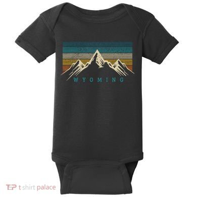 Wyoming Vintage Baby Bodysuit