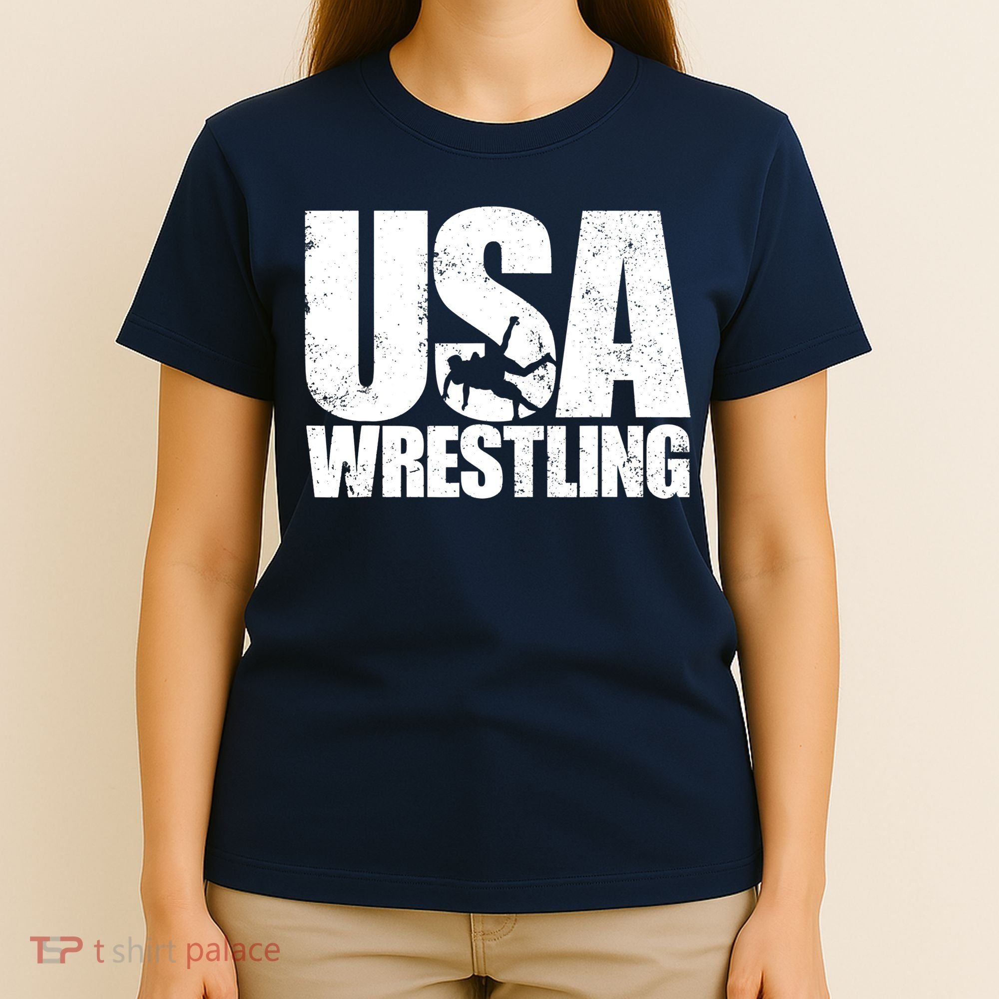 Wrestling Vintage Wrestler Christmas For Boy T-Shirt