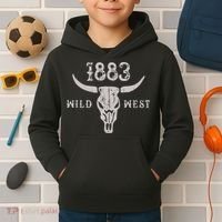 Wild West 1883 Western Southern Kids Hoodie thumb 2