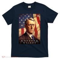 Woodrow Wilson 28th President Of The United States Portrait T-Shirt thumb 0