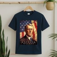 Woodrow Wilson 28th President Of The United States Portrait T-Shirt thumb 2