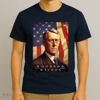 Woodrow Wilson 28th President Of The United States Portrait T-Shirt thumb 3