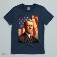 Woodrow Wilson 28th President Of The United States Portrait T-Shirt thumb 5