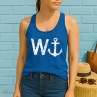 Wanker W Anchor Women's Tank Top thumb 2
