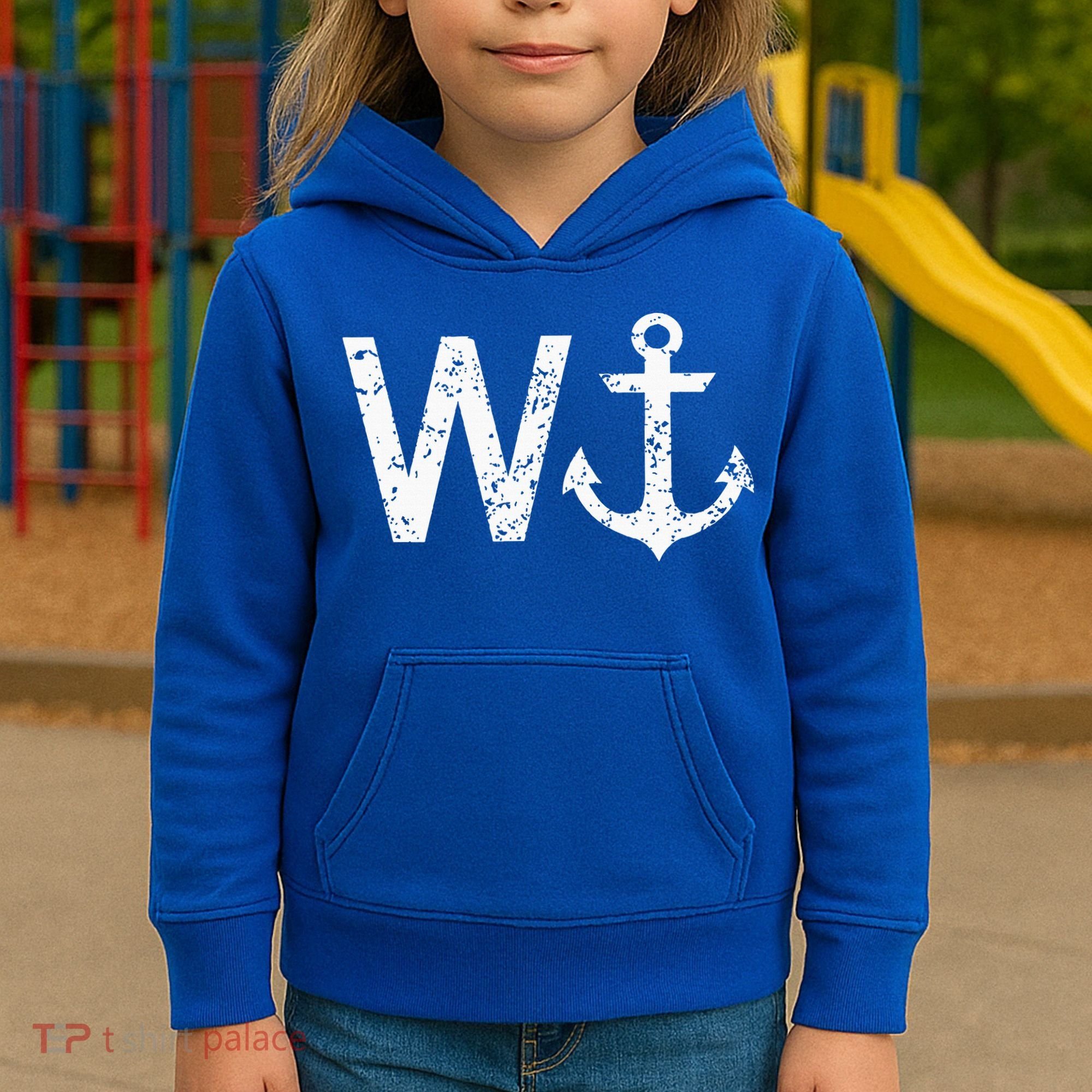 Wanker W Anchor Kids Hoodie