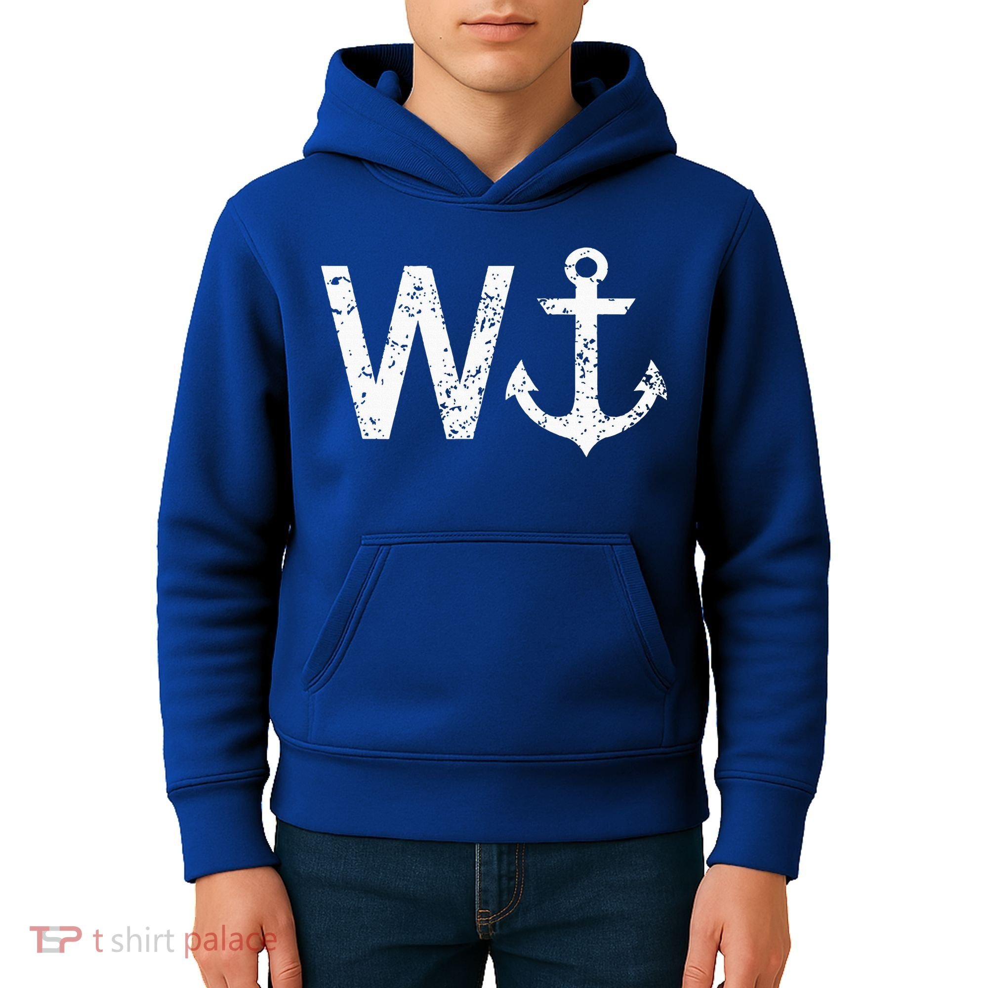Wanker W Anchor Kids Hoodie