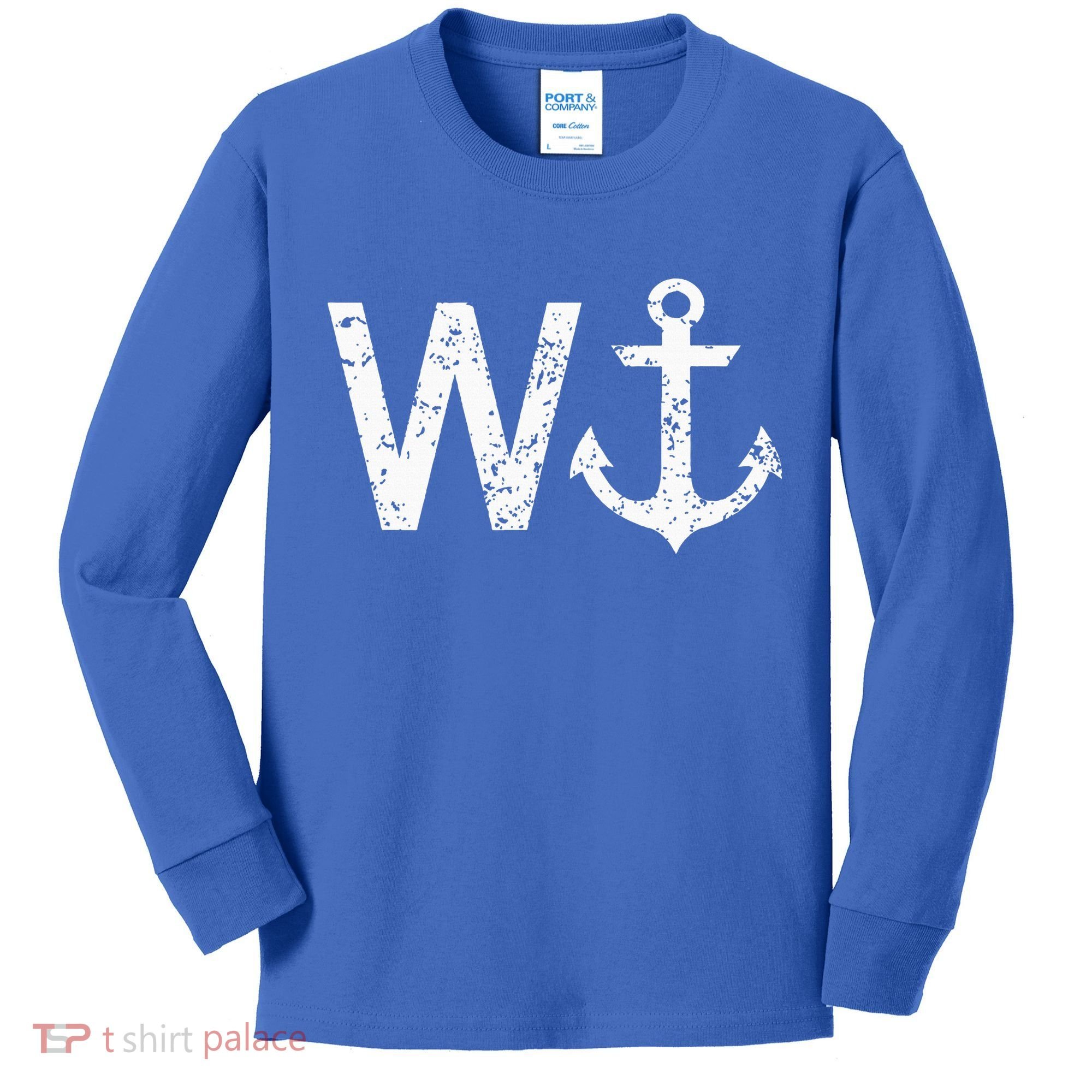 Wanker W Anchor Kids Long Sleeve Shirt