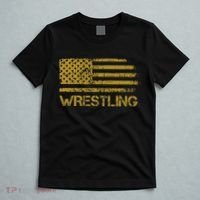 Wrestling Wrestler American Usa Flag Patriotic T-Shirt thumb 5