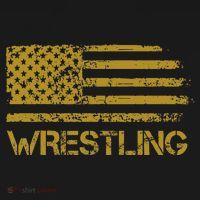 Wrestling Wrestler American Usa Flag Patriotic T-Shirt thumb 7