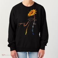 Women We Are Not Going Back Cute Cat Sunflower Kamalaharris Gift Women's Sweatshirt thumb 0