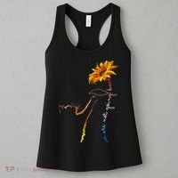 Women We Are Not Going Back Cute Cat Sunflower Kamalaharris Gift Women's Tank Top thumb 3