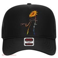 Women We Are Not Going Back Cute Cat Sunflower Kamalaharris Gift Hat thumb 0