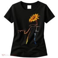 Women We Are Not Going Back Cute Cat Sunflower Kamalaharris Gift Women's T-Shirt thumb 0