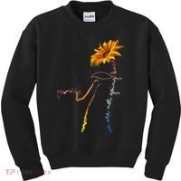 Women We Are Not Going Back Cute Cat Sunflower Kamalaharris Gift Kids Sweatshirt thumb 0