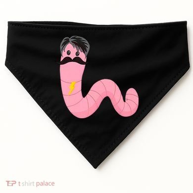 Worm With A Mustache James Tom Ariana Reality USA-Made Doggie Bandana