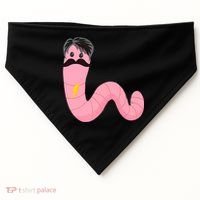 Worm With A Mustache James Tom Ariana Reality USA-Made Doggie Bandana thumb 0