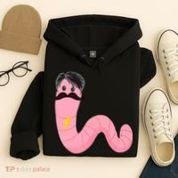 Worm With A Mustache James Tom Ariana Reality Hoodie thumb 4
