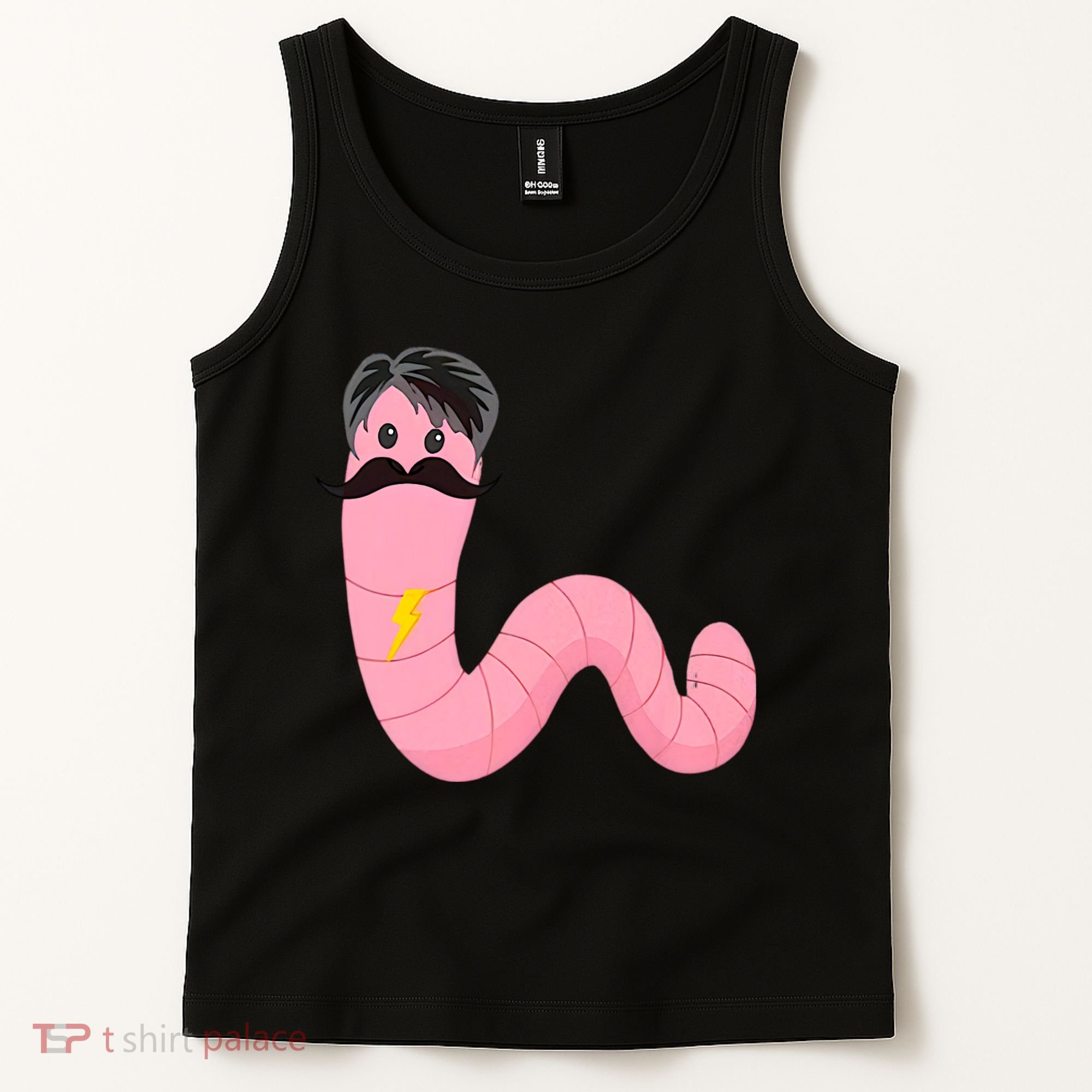 Worm With A Mustache James Tom Ariana Reality Tank Top