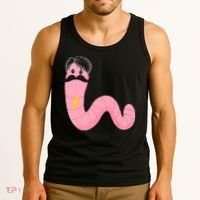 Worm With A Mustache James Tom Ariana Reality Tank Top thumb 3
