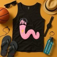 Worm With A Mustache James Tom Ariana Reality Tank Top thumb 4