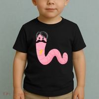 Worm With A Mustache James Tom Ariana Reality Toddler T-Shirt thumb 2