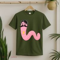 Worm With A Mustache James Tom Ariana Reality T-Shirt thumb 2