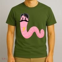 Worm With A Mustache James Tom Ariana Reality T-Shirt thumb 3