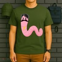 Worm With A Mustache James Tom Ariana Reality T-Shirt thumb 6