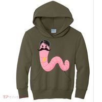 Worm With A Mustache James Tom Ariana Reality Kids Hoodie thumb 0
