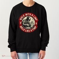 Walk With A Limp Weld Like A Pimp Funny Welding Welder Gift Women's Sweatshirt thumb 0