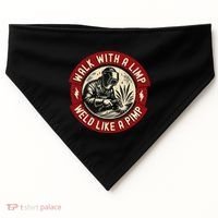 Walk With A Limp Weld Like A Pimp Funny Welding Welder Gift USA-Made Doggie Bandana thumb 0